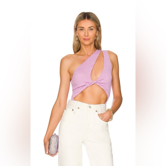 NWOT REVOLVE Camila Coelho Anna Bodysuit in Soft Lavender - Picture 1 of 7